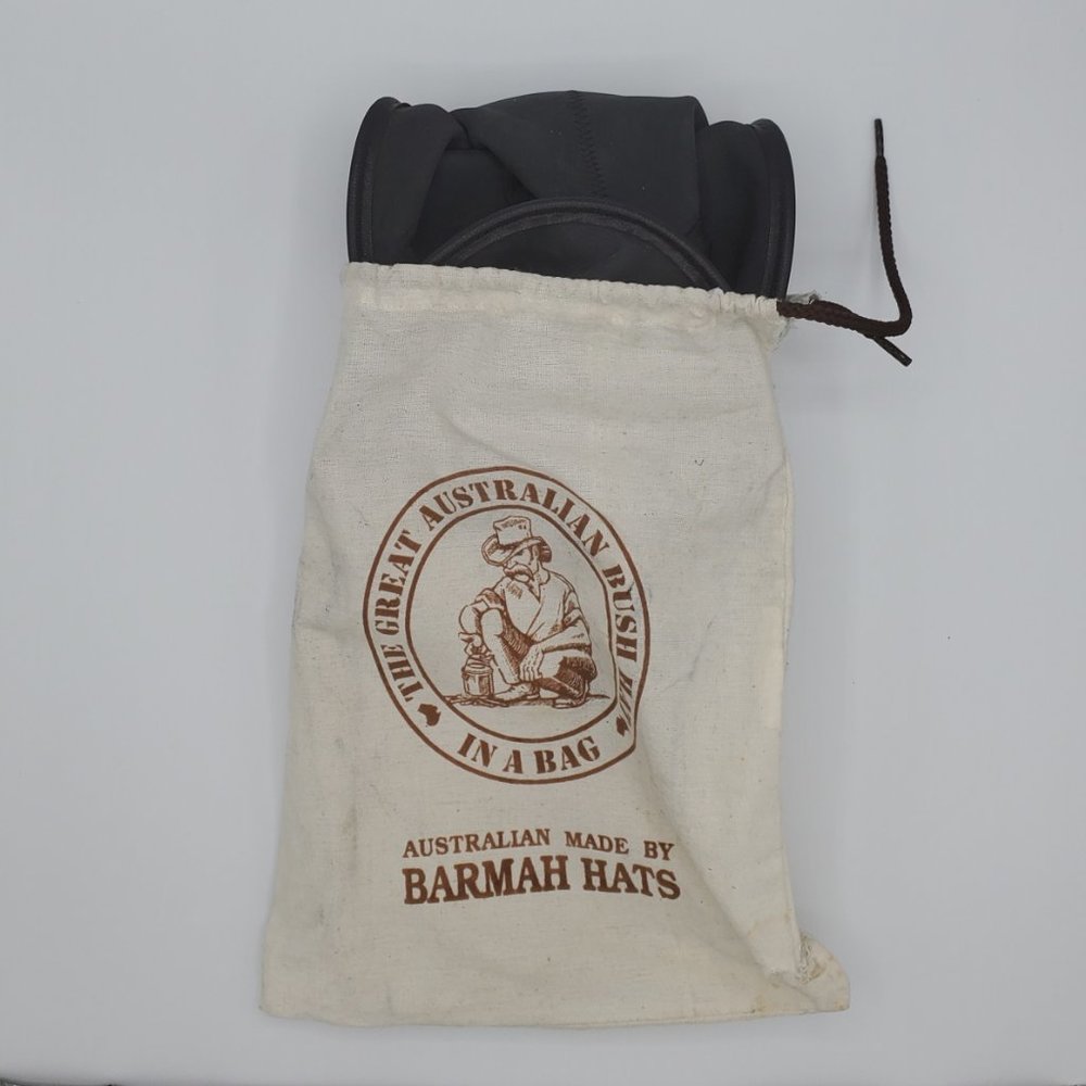 Barmah / Australia foldable leather brimmed hat - Picture 4 of 8
